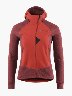 Klättermusen Tröjor & Fleece-Hugin Madder Red-Rose Red