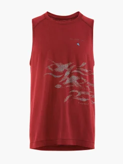 Klättermusen T-Shirts & Toppar-125 Lignum Britta Tanktop Ruby Red