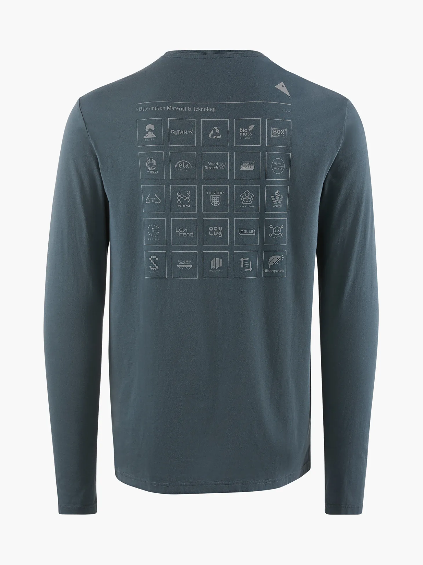 Klättermusen T-Shirts & Toppar-Runa Elements Thistle Blue