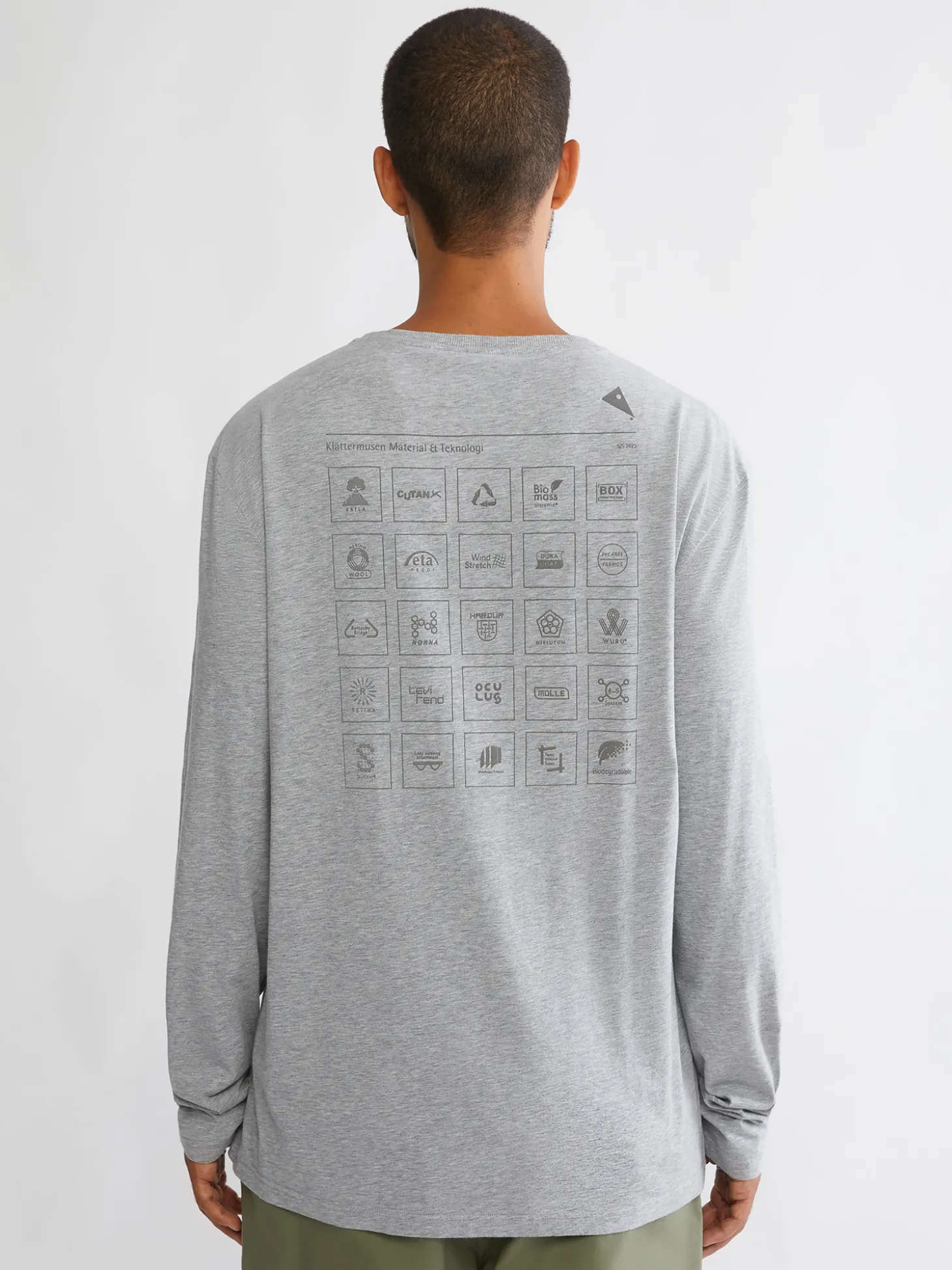 Klättermusen T-Shirts & Toppar-Runa Elements Grey Melange
