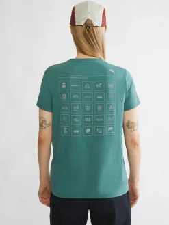 Klättermusen T-Shirts & Toppar-Runa Elements Frost Green