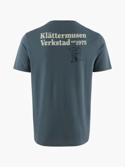 Klättermusen T-Shirts & Toppar-Runa Nomad Thistle Blue