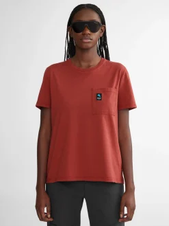 Klättermusen T-Shirts & Toppar-Runa Pocket Dusty Green