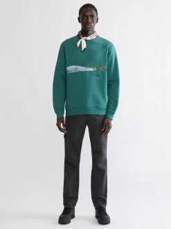 Klättermusen Tröjor & Fleece-Turid Crew Sweater Britta Deep Green
