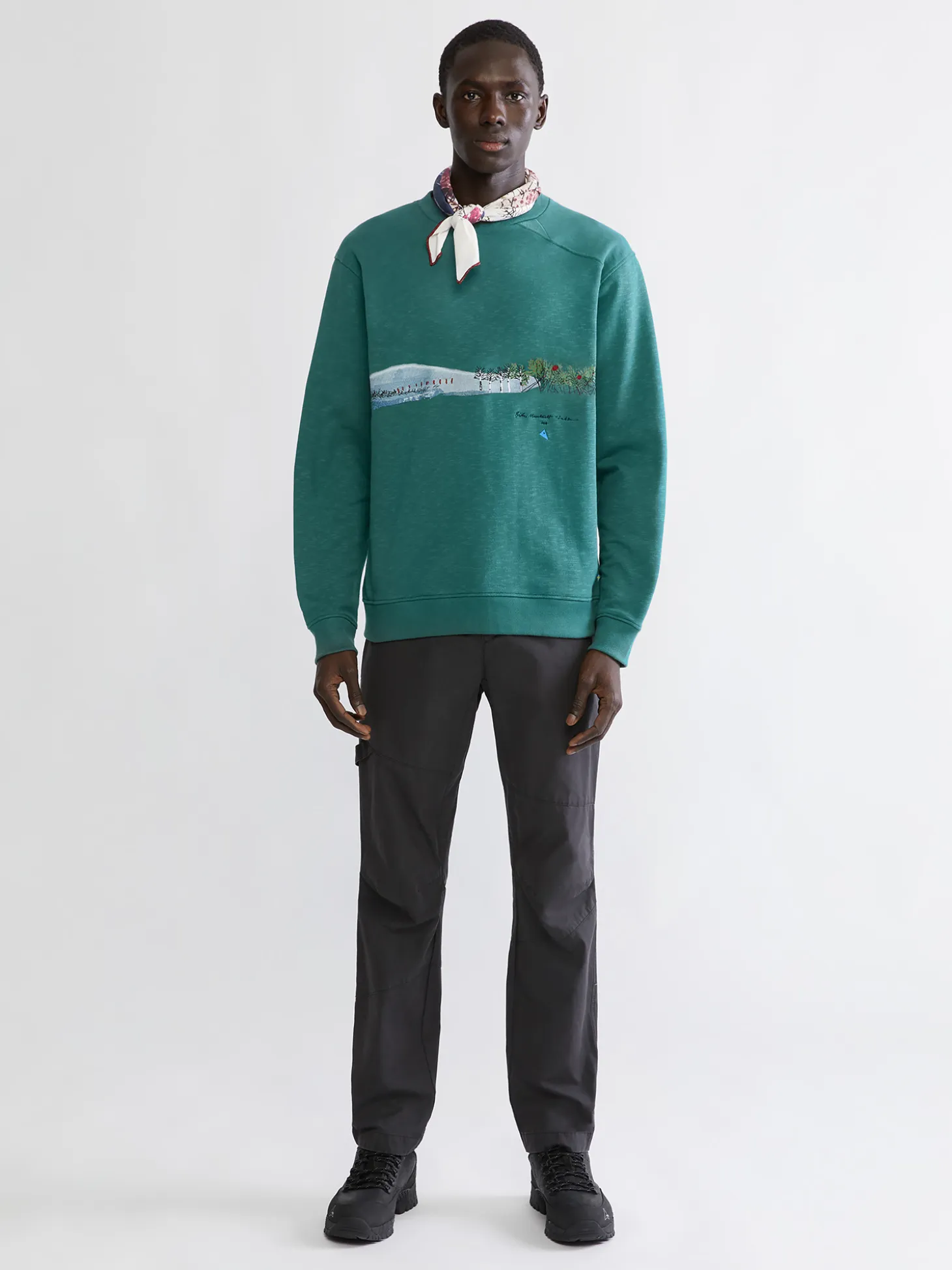 Klättermusen Tröjor & Fleece-Turid Crew Sweater Britta Deep Green