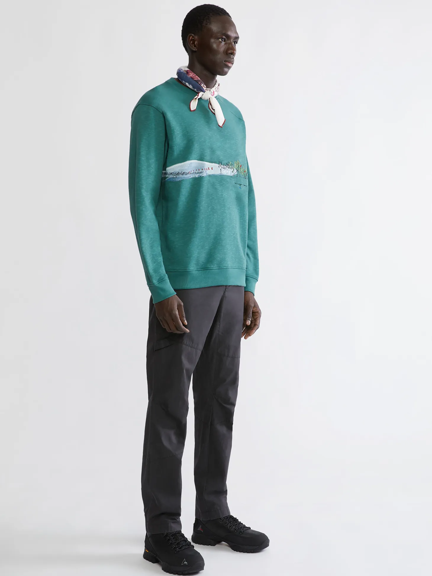 Klättermusen Tröjor & Fleece-Turid Crew Sweater Britta Deep Green