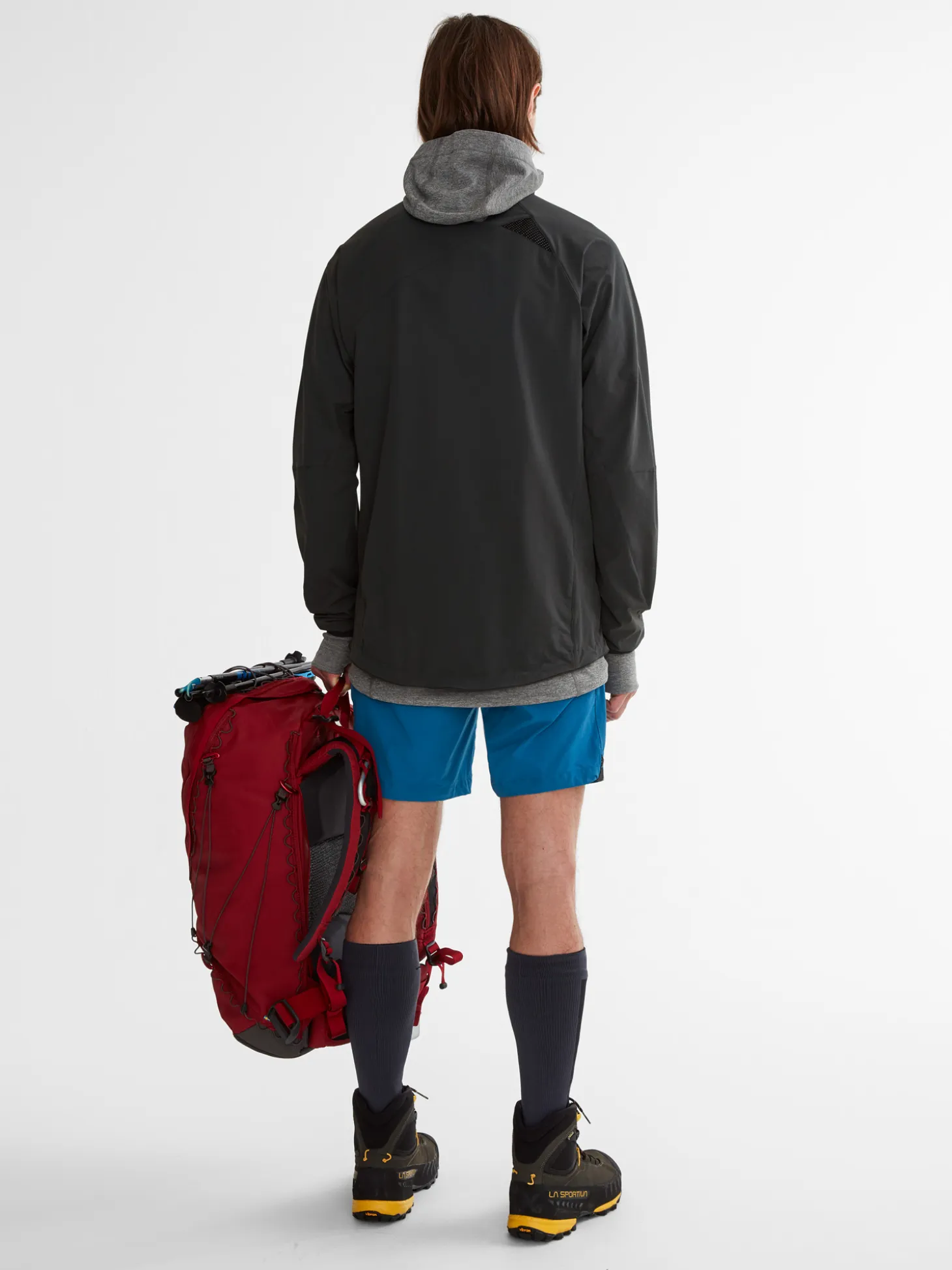 Klättermusen Vindresistenta Jackor-Vanadis Zip Dark Grey